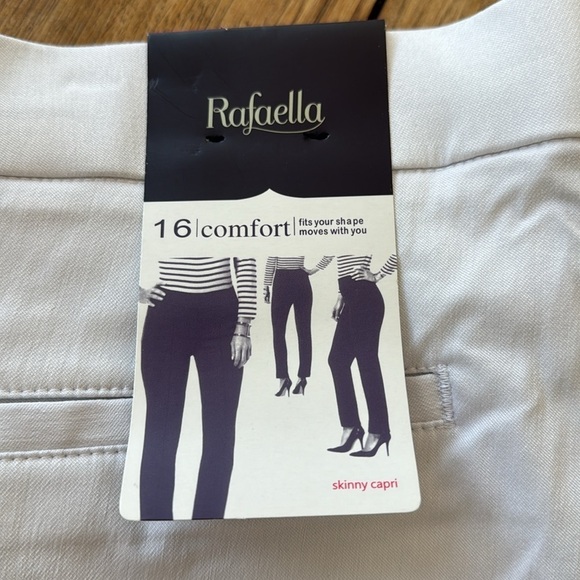 Rafaella Women's Stretch Skinny Capri Pants SZ:16 - Picture 2 of 7